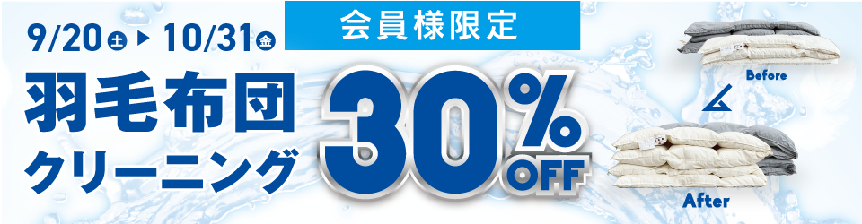 羽毛布団３割引
